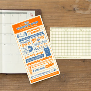 2026 Diary Traveler's Notebook (TRC) Plastic Underlay (Regular size) PREORDER