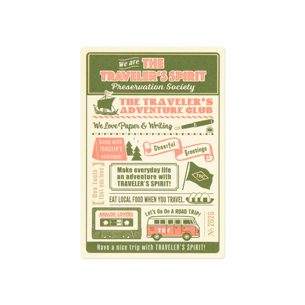 2026 Diary Traveler's Notebook (TRC) Plastic Underlay (Passport size) PREORDER