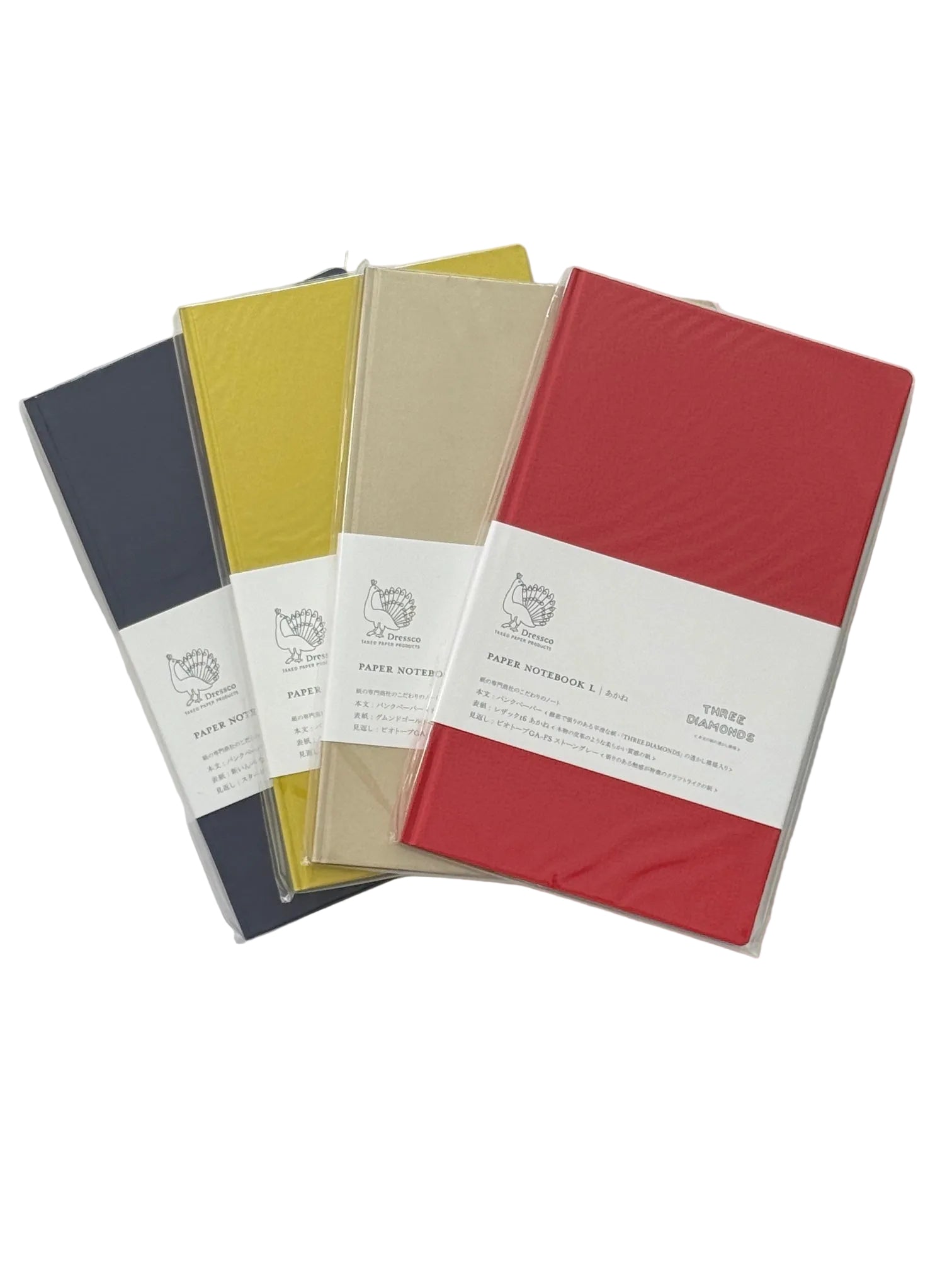 Dressco notebook L - Bank paper (4 colours) - NOMADO Store 