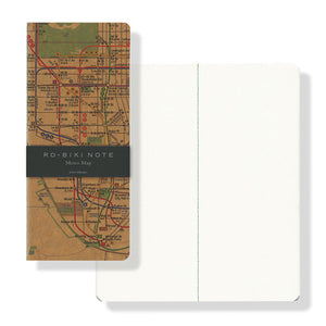 Yamamoto Paper "RO-BIKI NOTE" MAP SERIES Plain Metro Map Notebook