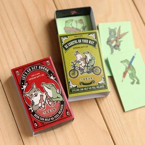 KAPPADO cat and frog matchbox sticky notes