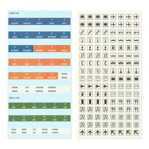 2026 Traveler's Notebook (TRC) - Diary Customize Sticker Set. PREORDER