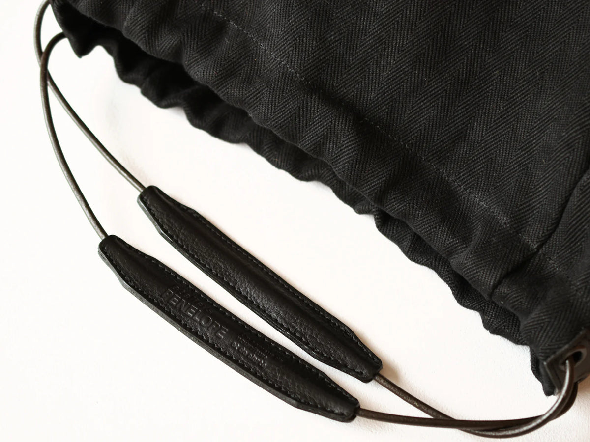 Ateliers PENELOPE Coco Tote Bag Black – Japanese washed linen canvas Tote
