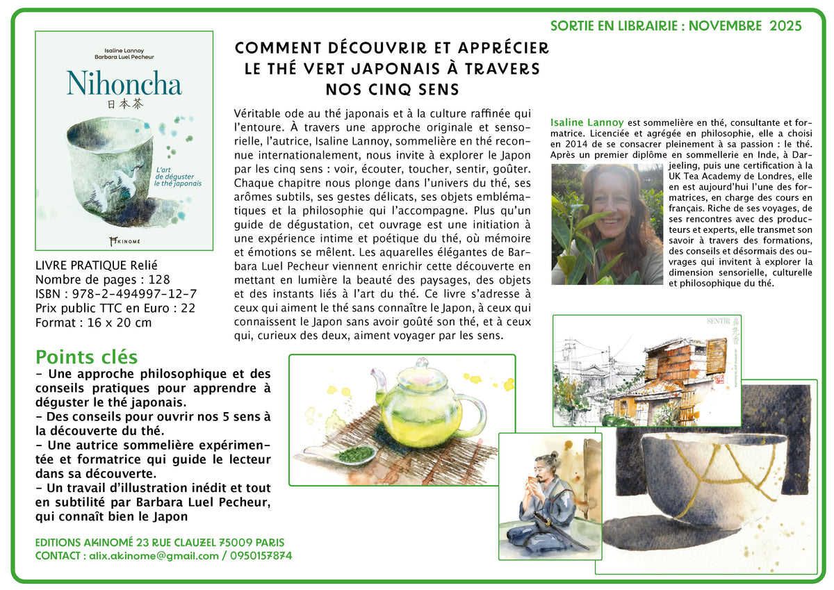 Atelier Nihoncha : dessiner et déguster (Japanese tea & watercolour workshop)