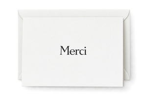 Nomado Kappan - Merci – Letterpress Thank You Card
