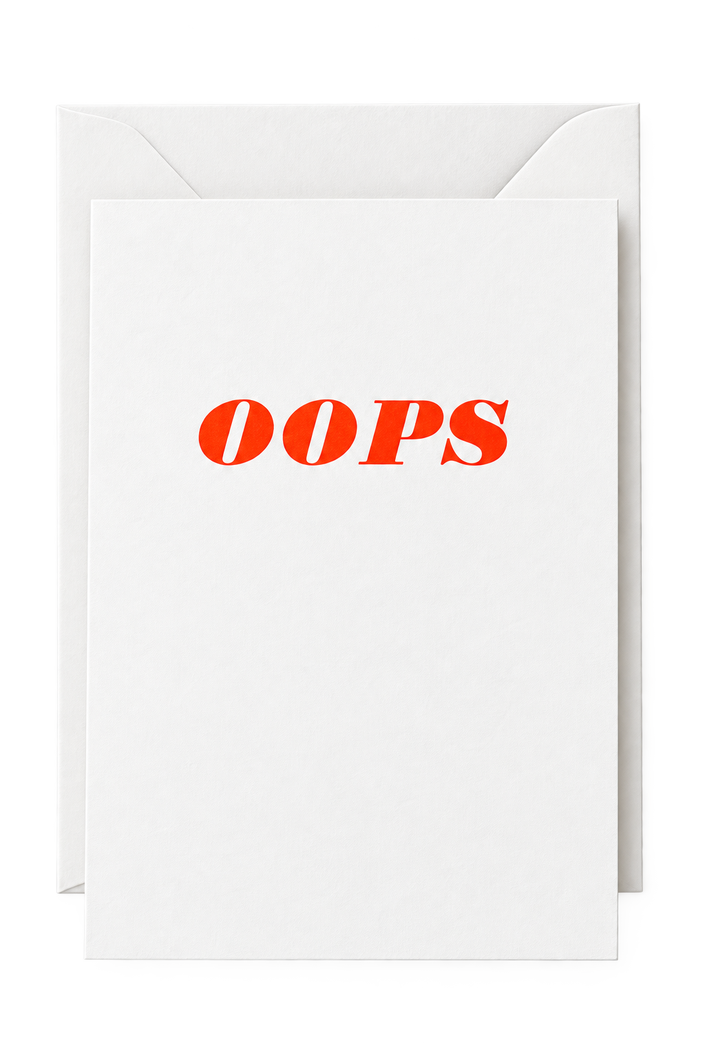 Nomado Kappan - Oops – Letterpress Apology Card