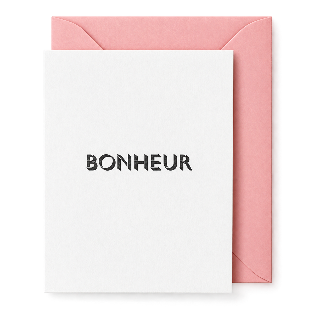 Nomado Kappan "BONHEUR" Letterpress Card