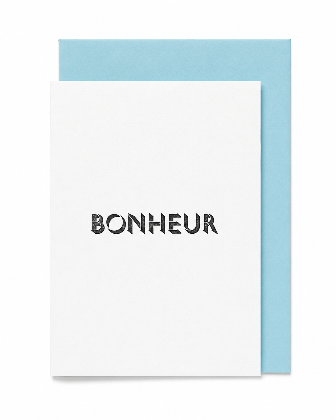 Nomado Kappan "BONHEUR" Letterpress Card