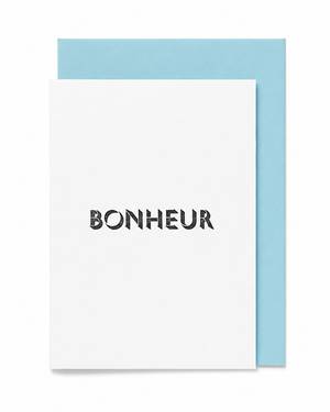 Nomado Kappan "BONHEUR" Letterpress Card