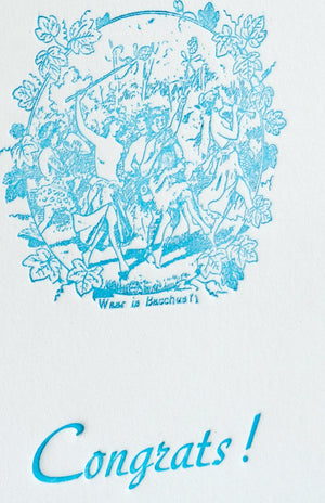 Nomado Kappan "CONGRATS" Letterpress Card