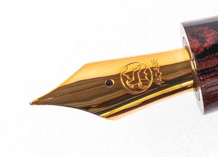 Eboya Houga L size Fountain Pen (Kunpuu Green)