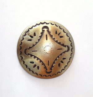 The Superior Labor Brass Circle  Concho (3 designs)