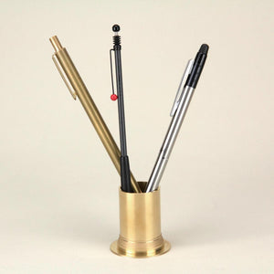 Picus - Brass pen stand 02 Solid