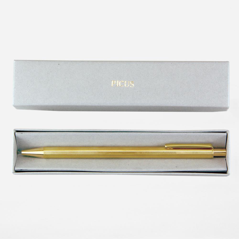 Picus - Brass retractable pen solid brass