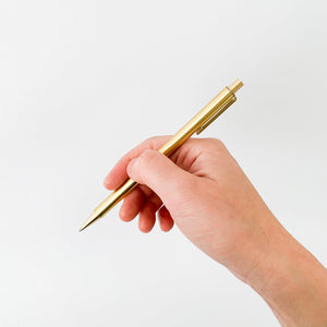 Picus - Brass retractable pen solid brass