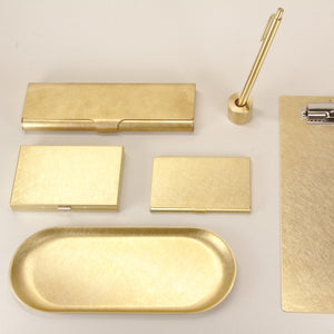 Picus - Brass box card case solid