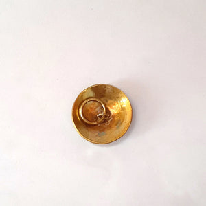 The Superior Labor Brass Flower Pin or Concho