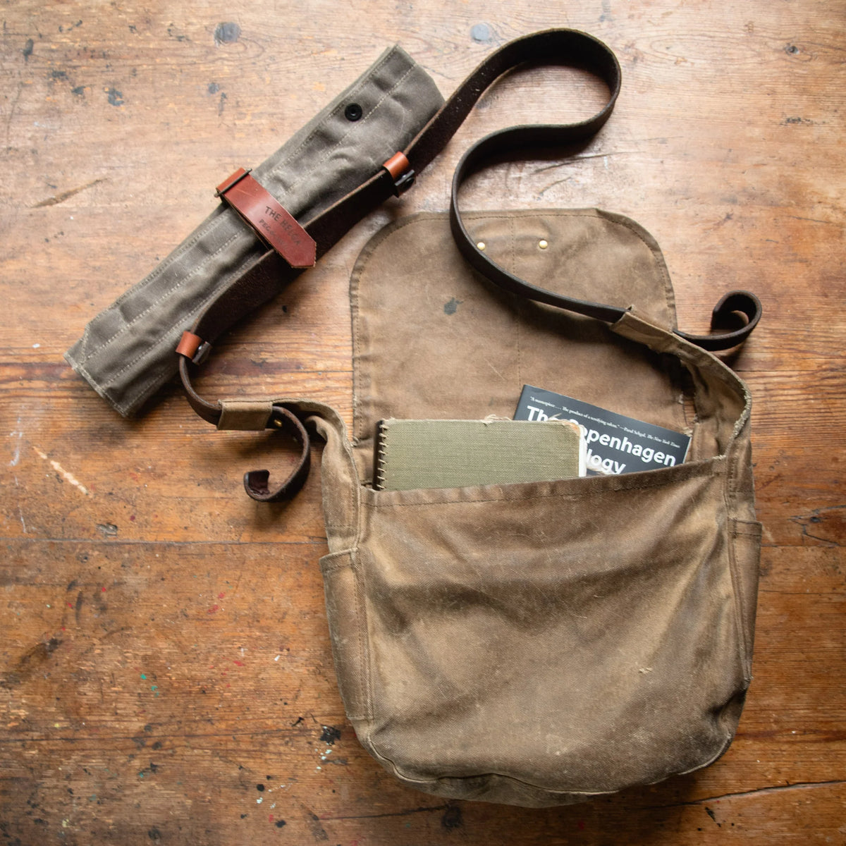 Peg and Awl Helga Paint Brush Roll (7 colours)