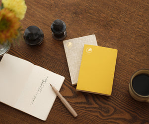 WATANABE BookBinding Seven Seas Bunko Notebook 7mm grid (yellow, A6)