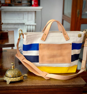 Navy over the top shoulder bag