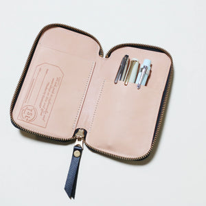 The Superior Labor Calf Leather Zip Pen Case (5 colours)