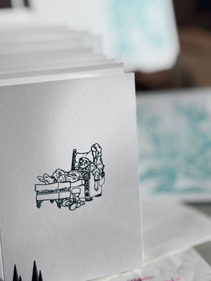 Nomado Kappan "Relax It's Christmas" Letterpress Card
