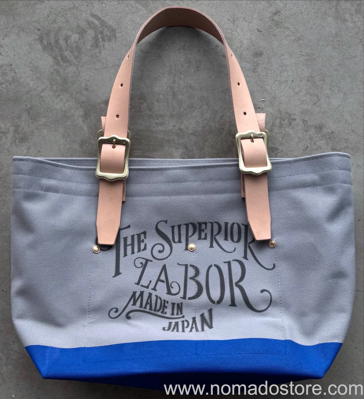 Superior Labor engineer tote bag S (grey canvas/3 options) - NOMADO Store 