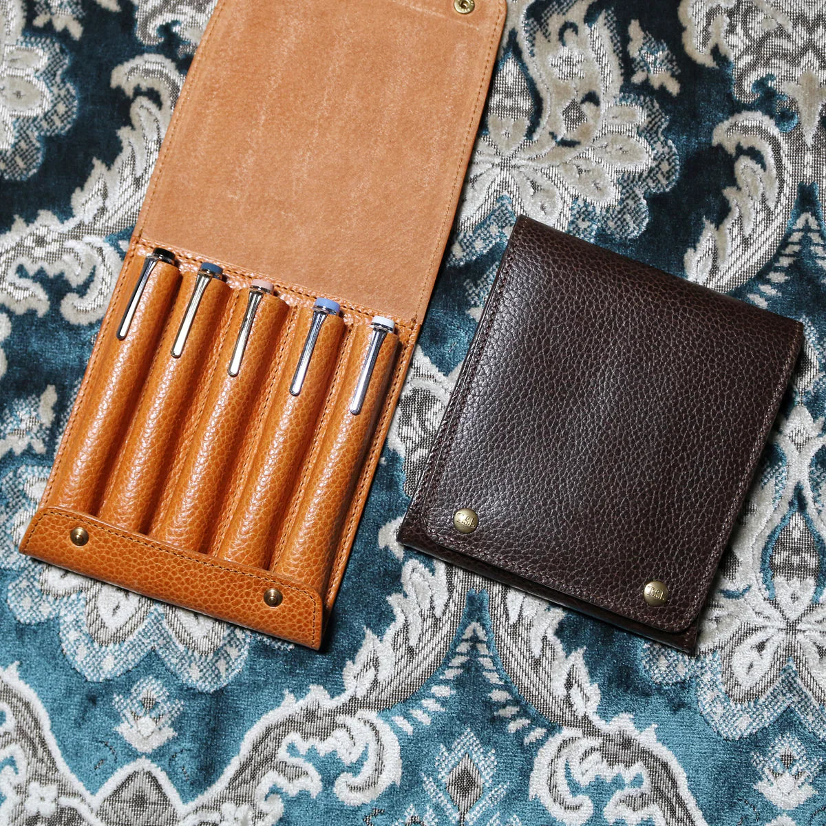 The Superior Labor Toscana Leather pen case (3 sizes/colours)