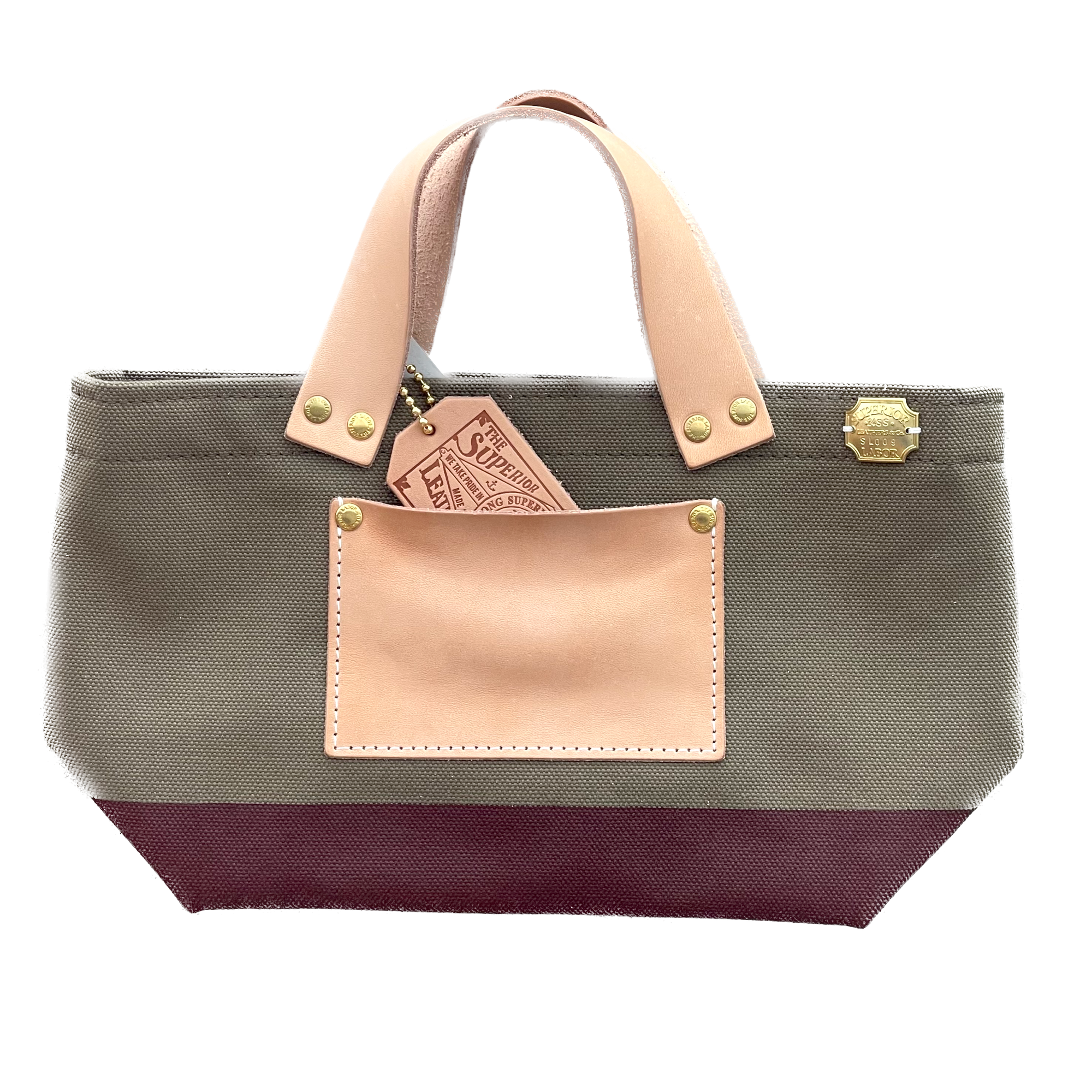 The Superior Labor Engineer Bag Petite Khaki/Chocolate paint