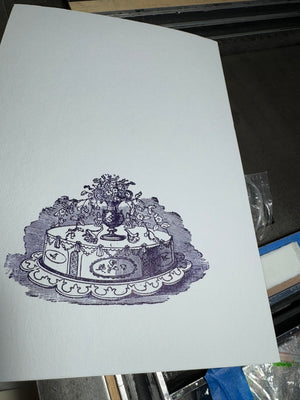 Nomado Kappan - Victorian Birthday – Letterpress Greeting Card