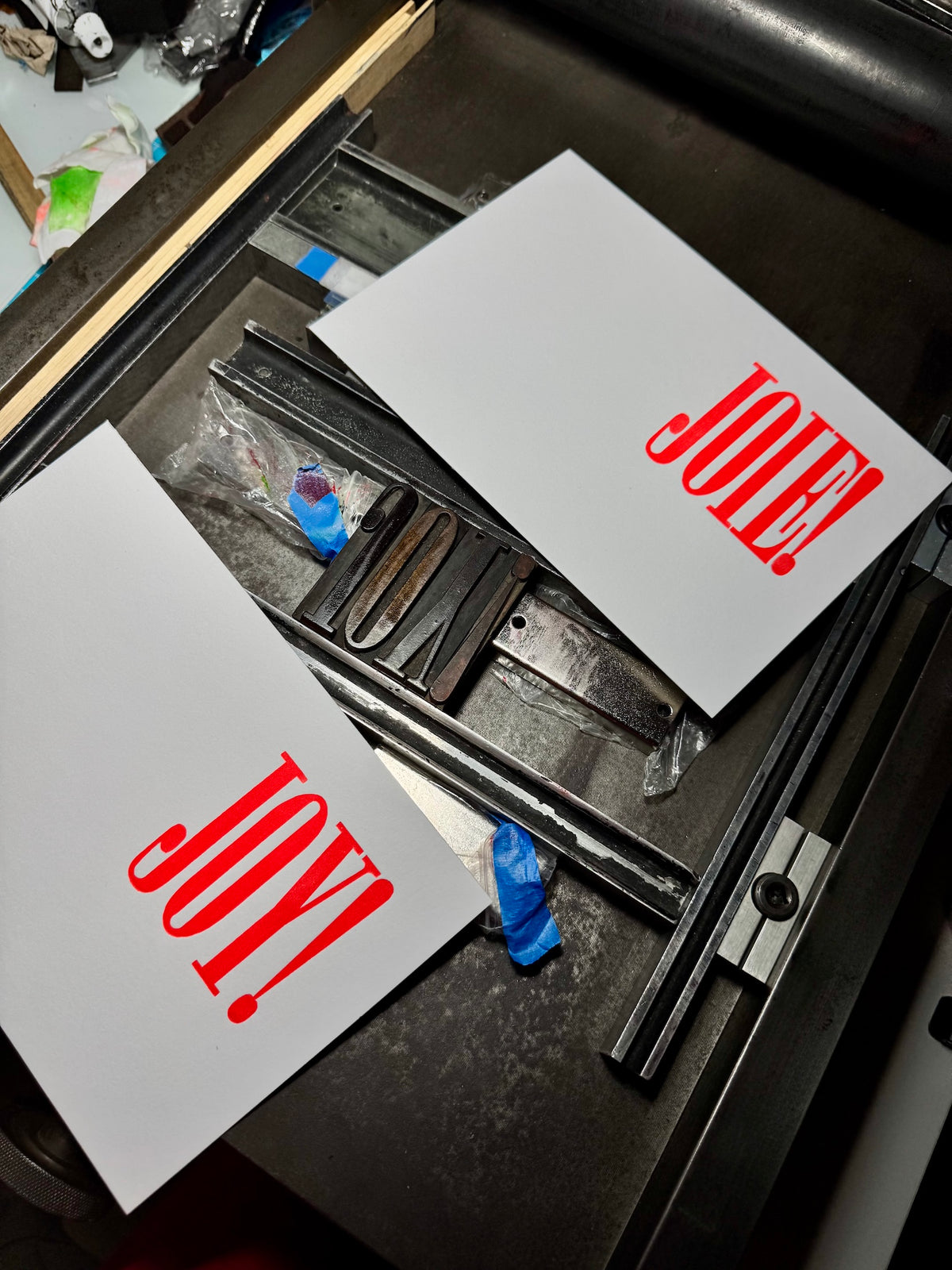 Nomado Kappan "JOY/JOIE" Letterpress Card (English or French)