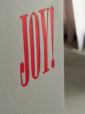 Nomado Kappan "JOY/JOIE" Letterpress Card (English or French)