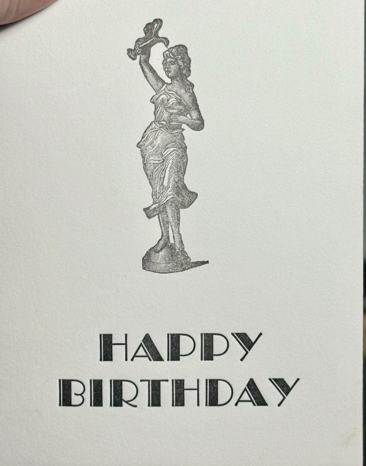 Nomado Kappan "Party Girl" Letterpress Birthday Card