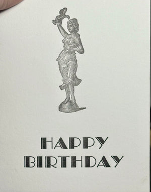 Nomado Kappan "Party Girl" Letterpress Birthday Card