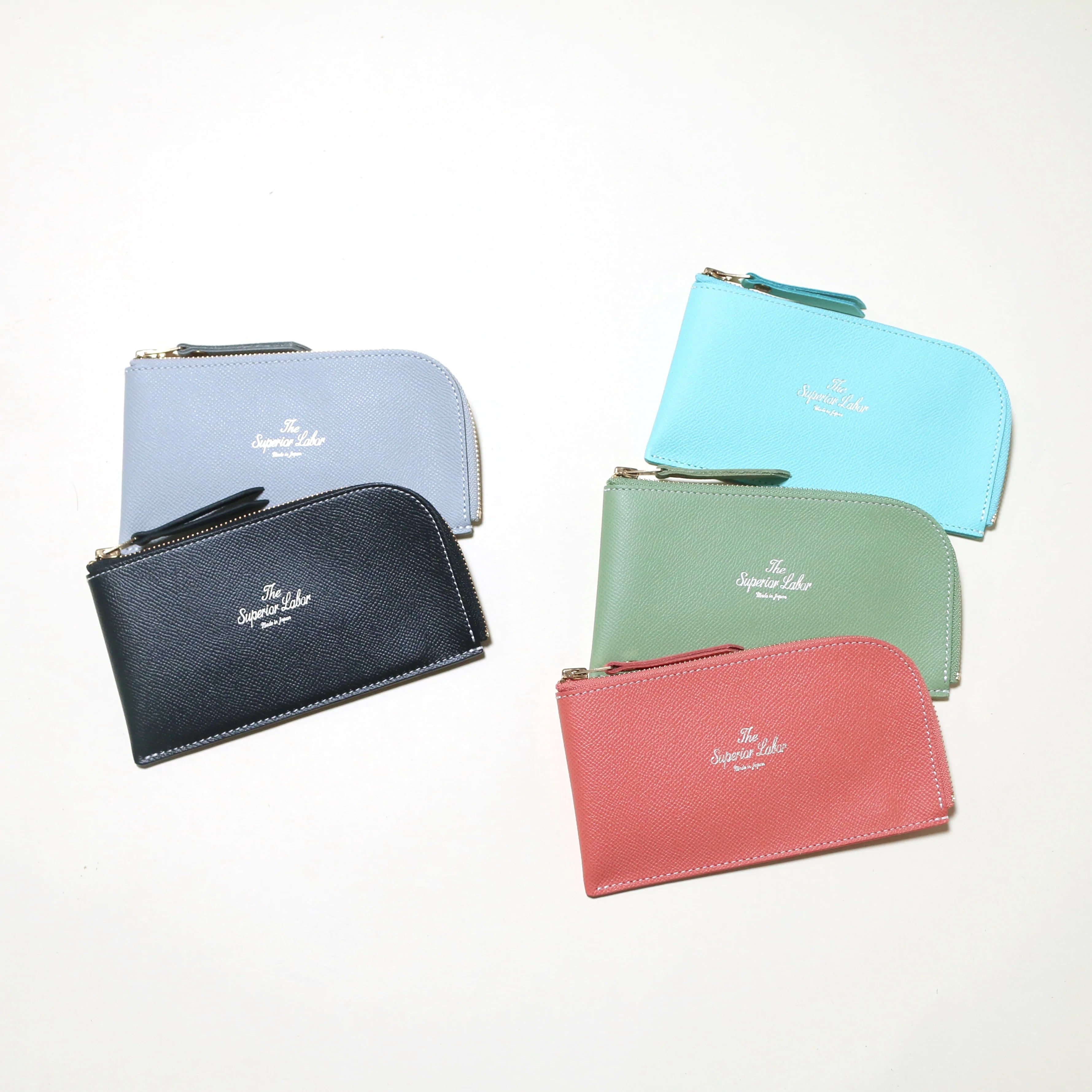 The Superior Labor Calf L Zip Purse (5 colours)