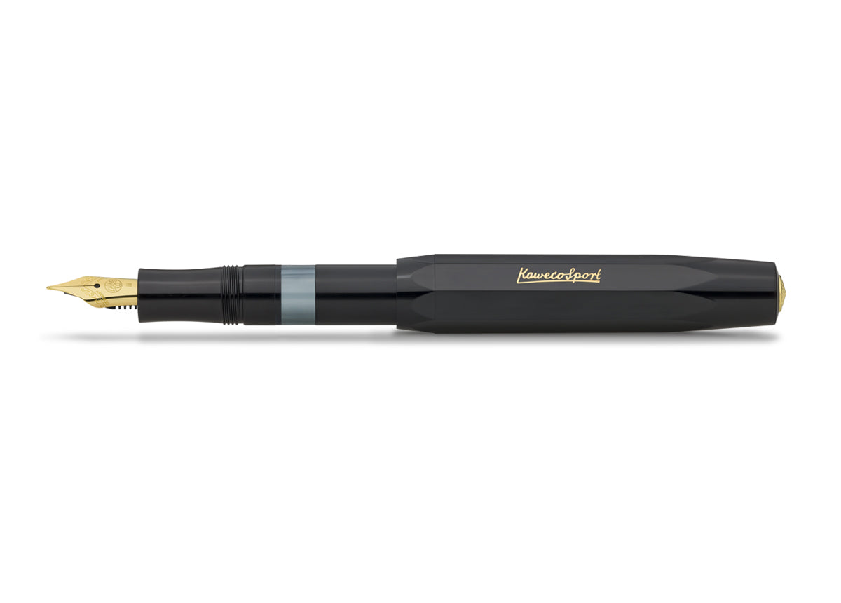Kaweco PISTON SPORT Classic Black/Gold Fountain Pen