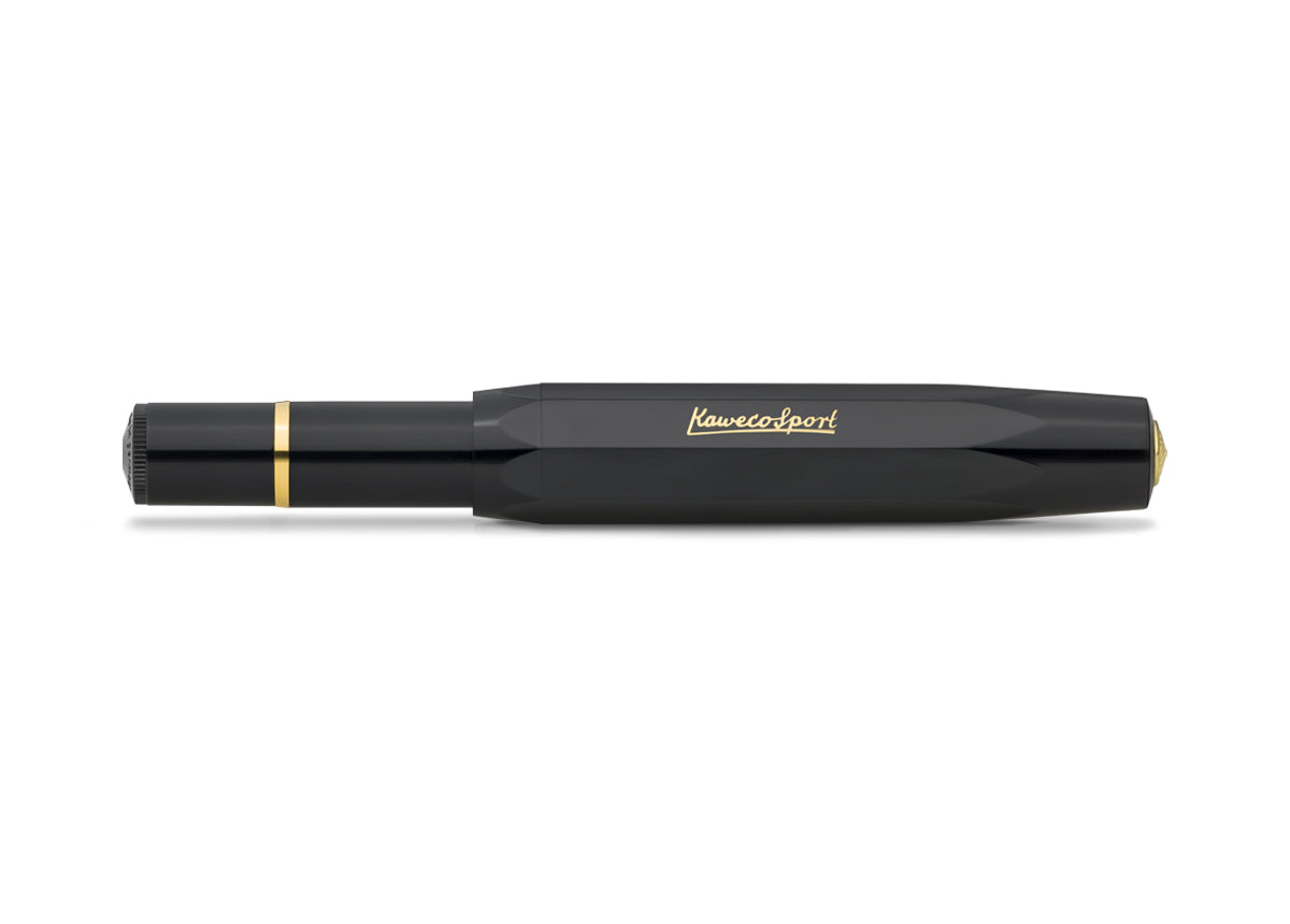 Kaweco PISTON SPORT Classic Black/Gold Fountain Pen