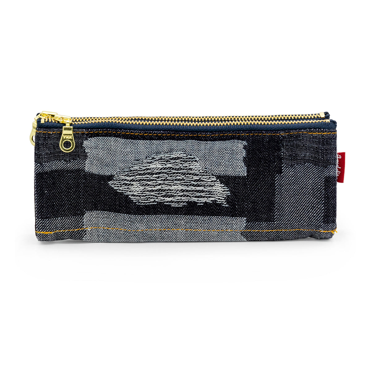 Luddite Pen Case Canvas 8-Go (denim patchwork 2 patterns)