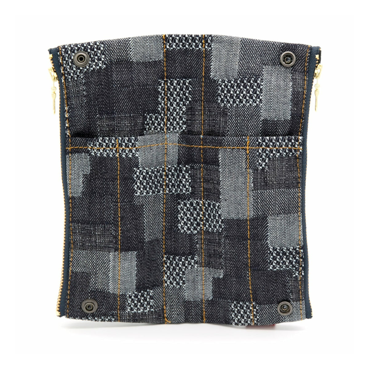 Luddite Pen Case Canvas 8-Go (denim patchwork 2 patterns)