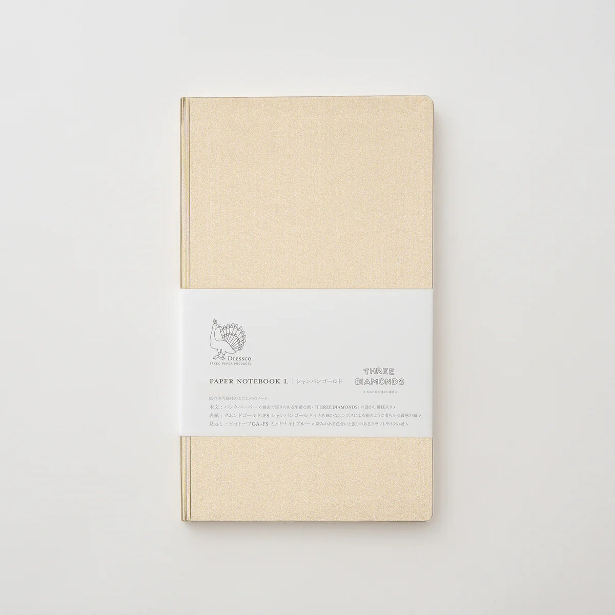 Dressco notebook L - Bank paper (4 colours) - NOMADO Store 