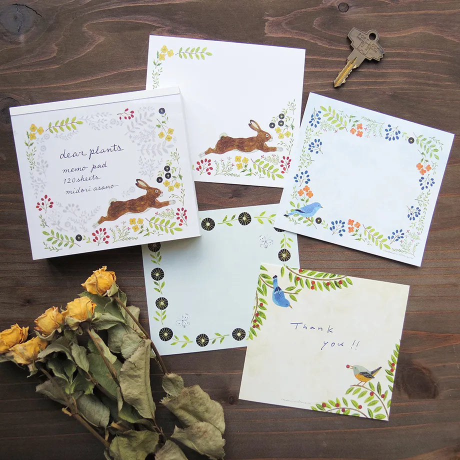 Cozyca - Memo pad - Dear plants by Midori Asano - NOMADO Store 