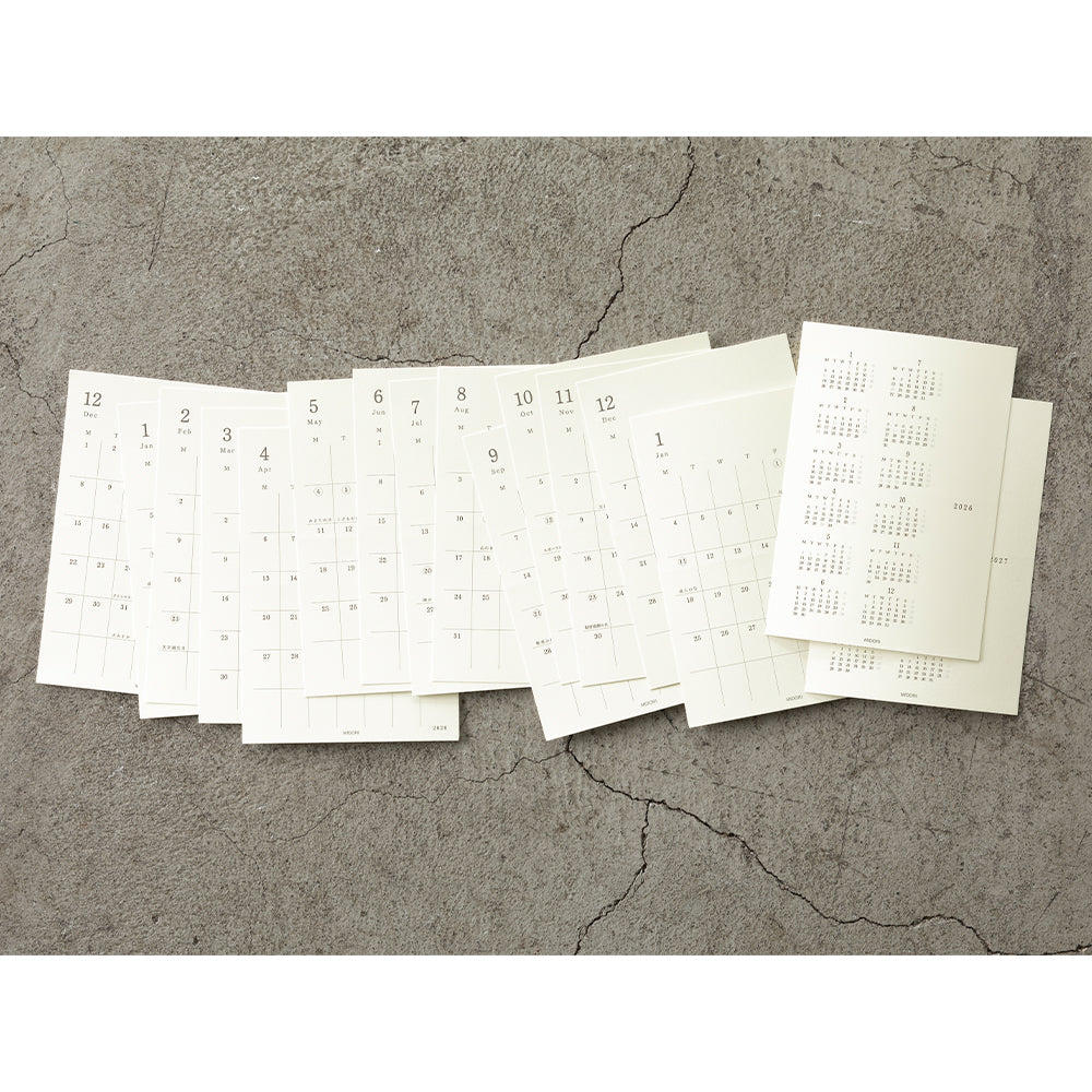 Midori MD Diary Sticker 2026 (S or M)