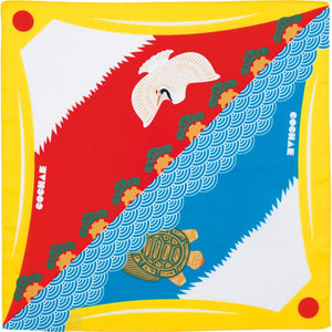 MUSUBI × COCHAE – Fuku Furoshiki 48 cm – Mt. Fuji Yellow