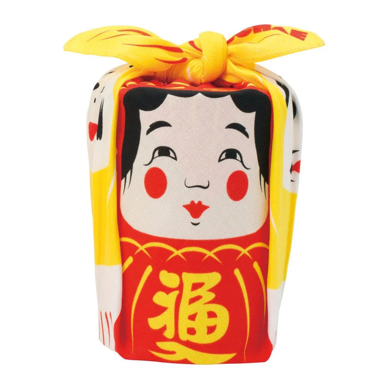 MUSUBI × COCHAE – Fuku Furoshiki 48 cm – Daruma Red