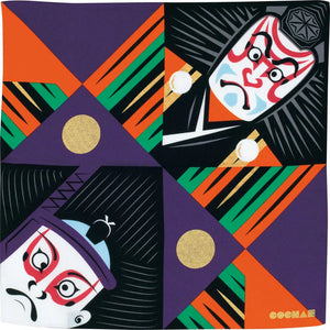 MUSUBI × COCHAE – Fuku Furoshiki 48 cm – Kabuki Black