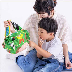 MUSUBI × COCHAE – Furoshiki 70 cm – Japanese Folktales - The Mountains Green