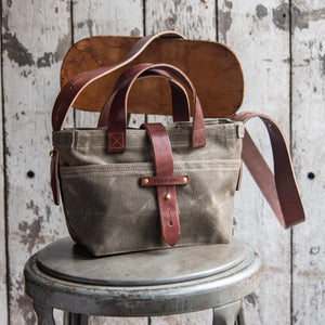 Mini Waxed Canvas Tote - (6 colours)