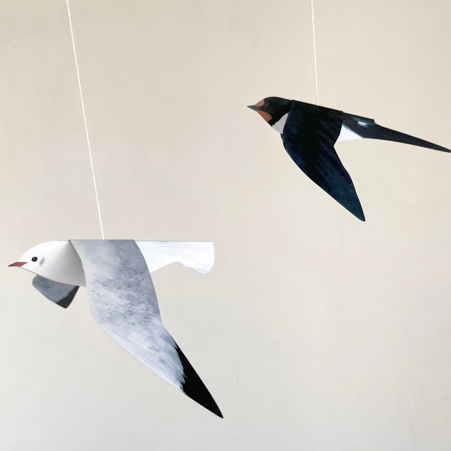 Itsuko Naka Paper Bird Mobiles