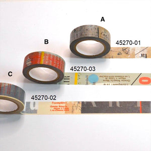 Classiky CRAFT Log. Masking Tape (3 designs) - NOMADO Store 