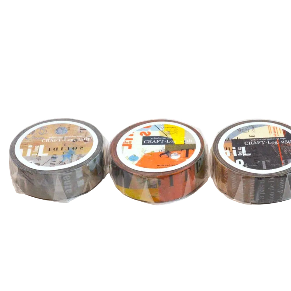 Classiky CRAFT Log. Masking Tape (3 designs) - NOMADO Store 